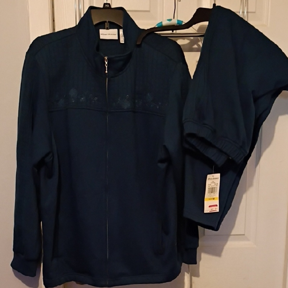 Alfred Dunner Deep Teal Quilted Jacket